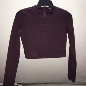 Sexy burgundy bandaid fabric crop top